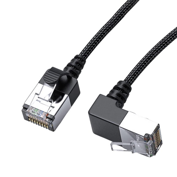 Flexible Ethernet Cable Cat6 RJ45 Cord 10 Gigabit Fast Speed Shielded Braided Networking Wire for PC Router Laptop Ethernet
