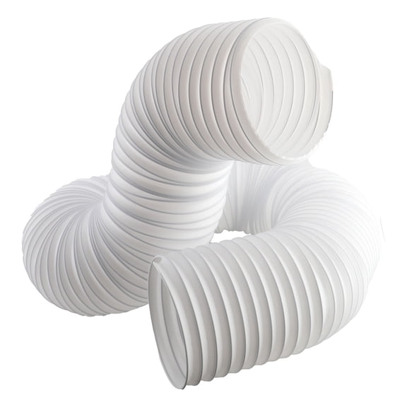 Flexible Exhaust Vent Hose for Portable Air Conditioners and Dryers Universal Replacement Part with Threaded Connection 150mm Diameter 15 Meter Length Durable PP Material