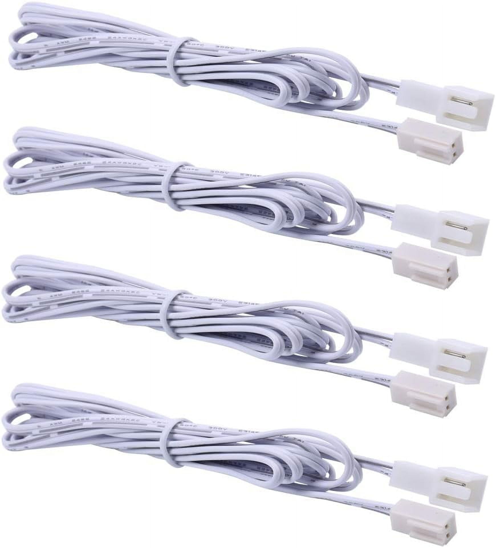 Flexible 60 Inch White LED Extension Cables for Under Cabinet Lighting