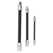 Flexible Extension Bar Set, Spring Steel, Magnetic, 1/4", 3/8", 1/2" Drive For Tight Spaces