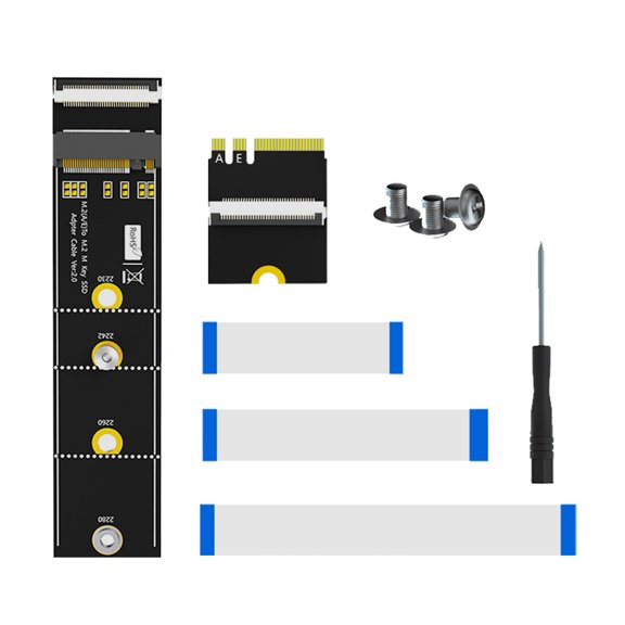 Flexible FPC Extension Cable For Key M To Key A+E Interfaces Conversion Cord 64Gbps Fast Speed Transfer