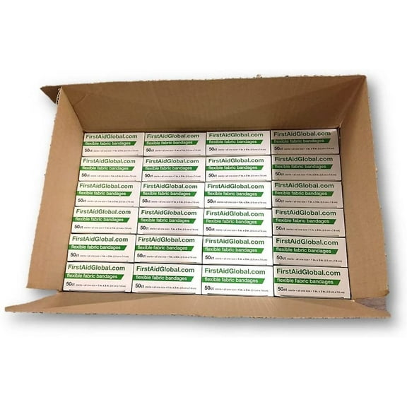 Flexible Fabric Bandages 50/Box & 24 Boxes/case from First Aid Global