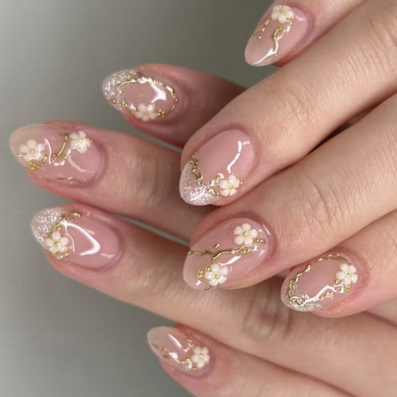 Flexible False Nails Reflective Multilayer Coating Professional Casual Use Quick Apply