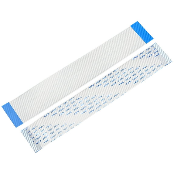 Uxcell 5.9" 0.03'' Pitch 22 Pins FPC FFC Flexible Ribbon Cable (A type) Plastic Multicolored 10Pcs