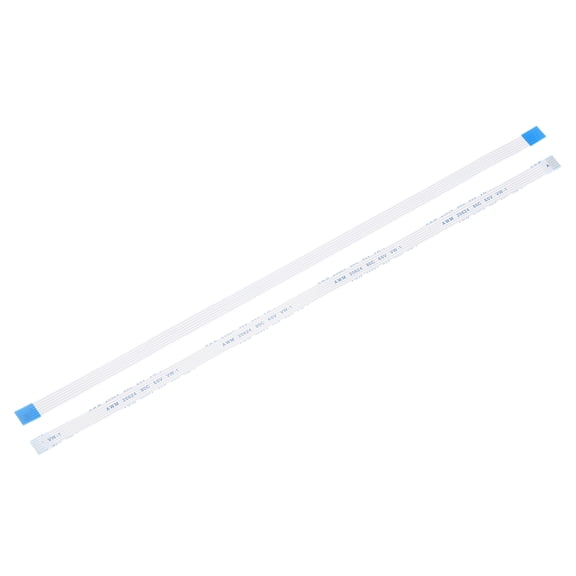 Flexible Flat Cable, 250mm 1mm Pitch 6 Pins FPC FFC Flexible Ribbon Cable 10Pcs