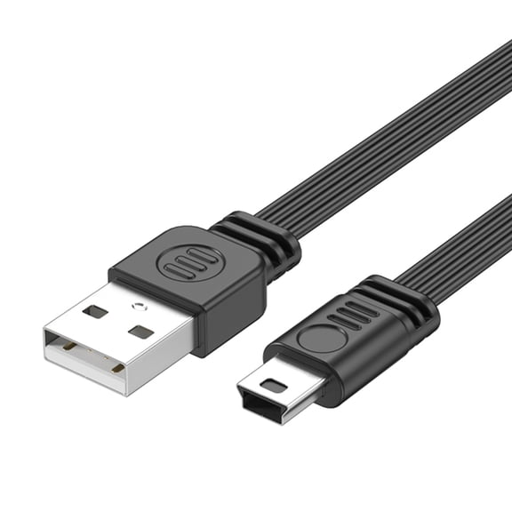 Flexible Flat Silicone USB 2.0 To Mini 5Pin Charging Cord For DVR Camera Drones