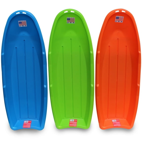 Flexible Flyer 3-Pack Snow Sleds - Blue, Green, Orange