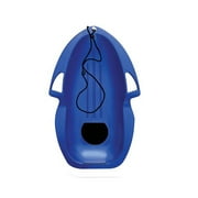 Flexible Flyer Spitfire Sled 1 Person Toboggan with Tow Rope & Seat Pad