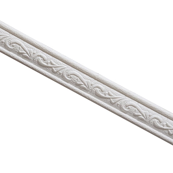 Flexible Foam Molding Trim,Self‑Adhesive Peel and Stick 3D Decorative Wall Border,DIY Wall Skirting and Ceiling Edging Baseboard Aesthetic Accessory for Home Office and Hotel Interior Decoration