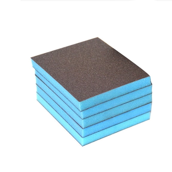 Flexible Foam Sanding Sponge Pads 5pcs Pack For Wet And Dry Sanding Dual Sided Abrasive Blocks For Effective Polishing