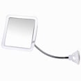 thumbnail image 1 of Flexible Fogless Shower Mirror for Bathroom Shaving with Height Adjustable Gooseneck Extension, 360° Swivel and Upgraded Suction Cup - Shatterproof 6.3" x 6.3" Surface | Fogless Shaving Mirror for Ba, 1 of 7