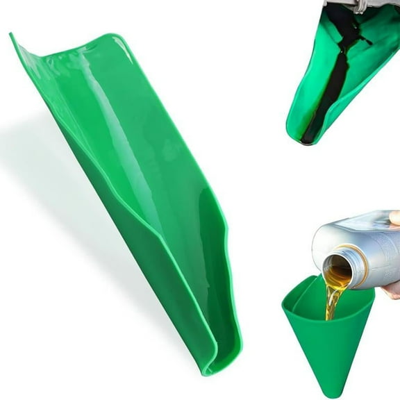 Flexible Funnel, Multi-Purpose Form a Funnel Flexible Draining Tool, Oil Drain Change Flex Foldable Filter Funnels for Automotive Use, Bendable Moldable for Various Applications