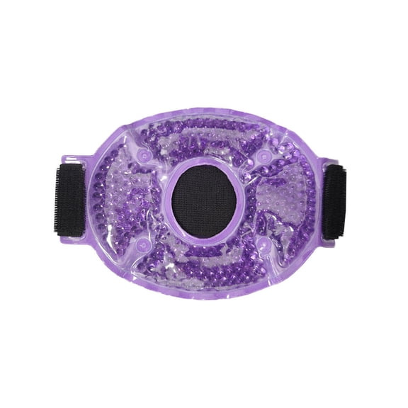 Flexible Gel Bead Knee Ice Heat Wrap, Microwavable Freezable Knee Compression Brace for Arthritis & Workout Soreness