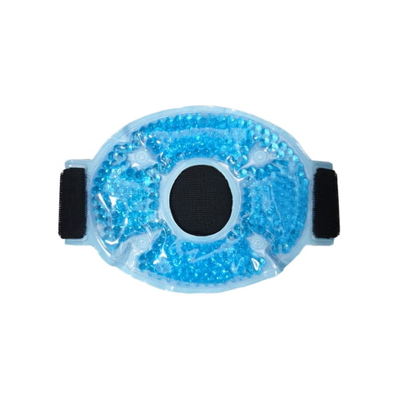 Flexible Gel Bead Knee Ice Heat Wrap, Microwavable Freezable Knee Compression Brace for Arthritis & Workout Soreness
