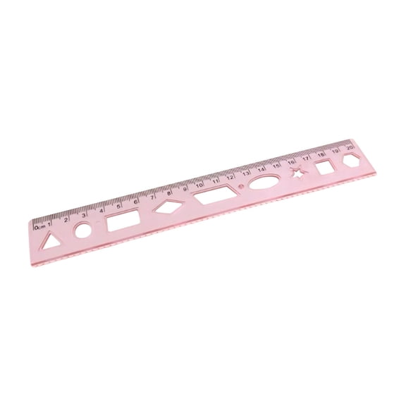 Flexible Geometry Rulers, Dual Inch Centimeter Scale Ruler, Translucent Bendable Rulers, Flexible Straight Ruler, Soft Measuring Straightedge, Lightweight Straight Edge for Dimension Measurement