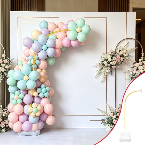 Flexible Gold Balloons Arch Kit, 250cm Aluminum-Plastic Tube with Water Base for Party and Wedding Decor, Easy Assembly Balloon Frame