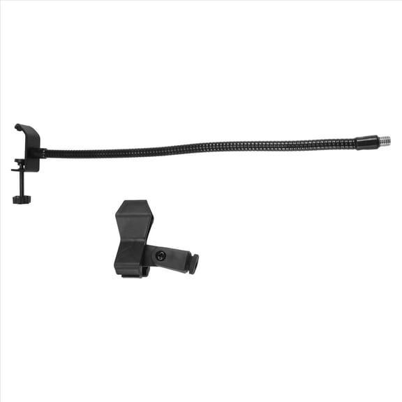 Flexible Gooseneck Microphone Stand with Desk Clamp for Radio Broadcasting Studio, Live Broadcast Equipment