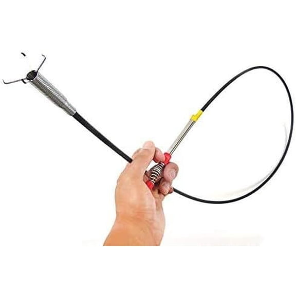 Flexible Grabber Claw Pick Up Reacher Tool (Drain Clog Remove Tool), With 4 Claws Bendable Hose Pickup Reaching Assist Tool for Litter Pick, and Kitchen Sink, Drains, Toilet (63 inch)