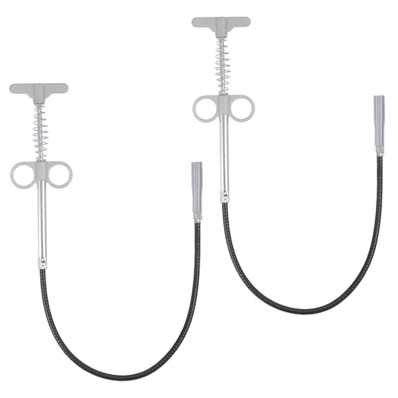 Flexible Grabber Claw Pick Up Tool 0.6 M Drain Clog Remover Tool, Grey, 2 Pieces