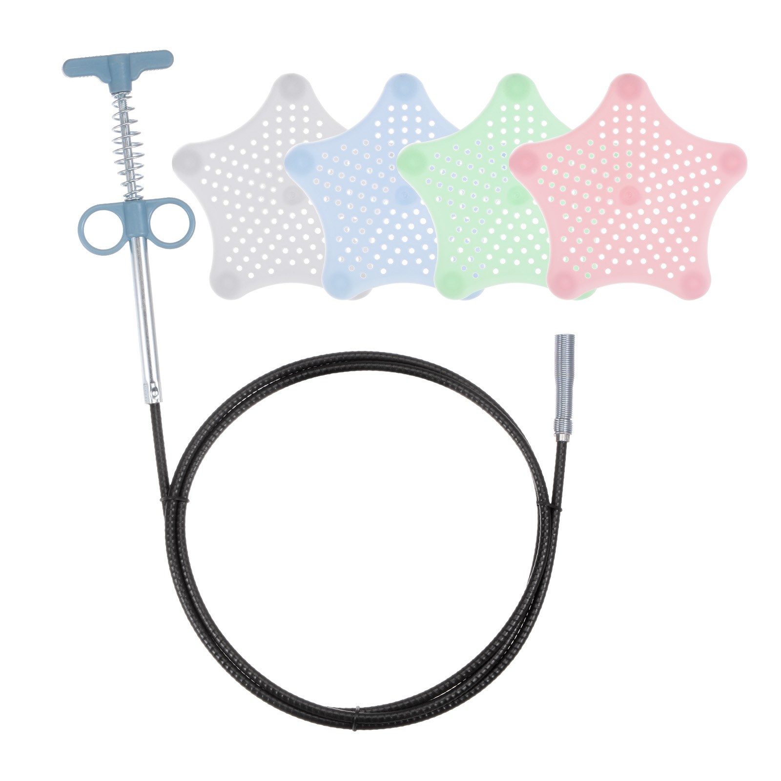 Flexible Grabber Claw Pick Up Tool 2 M Blue, with Silicone Sink