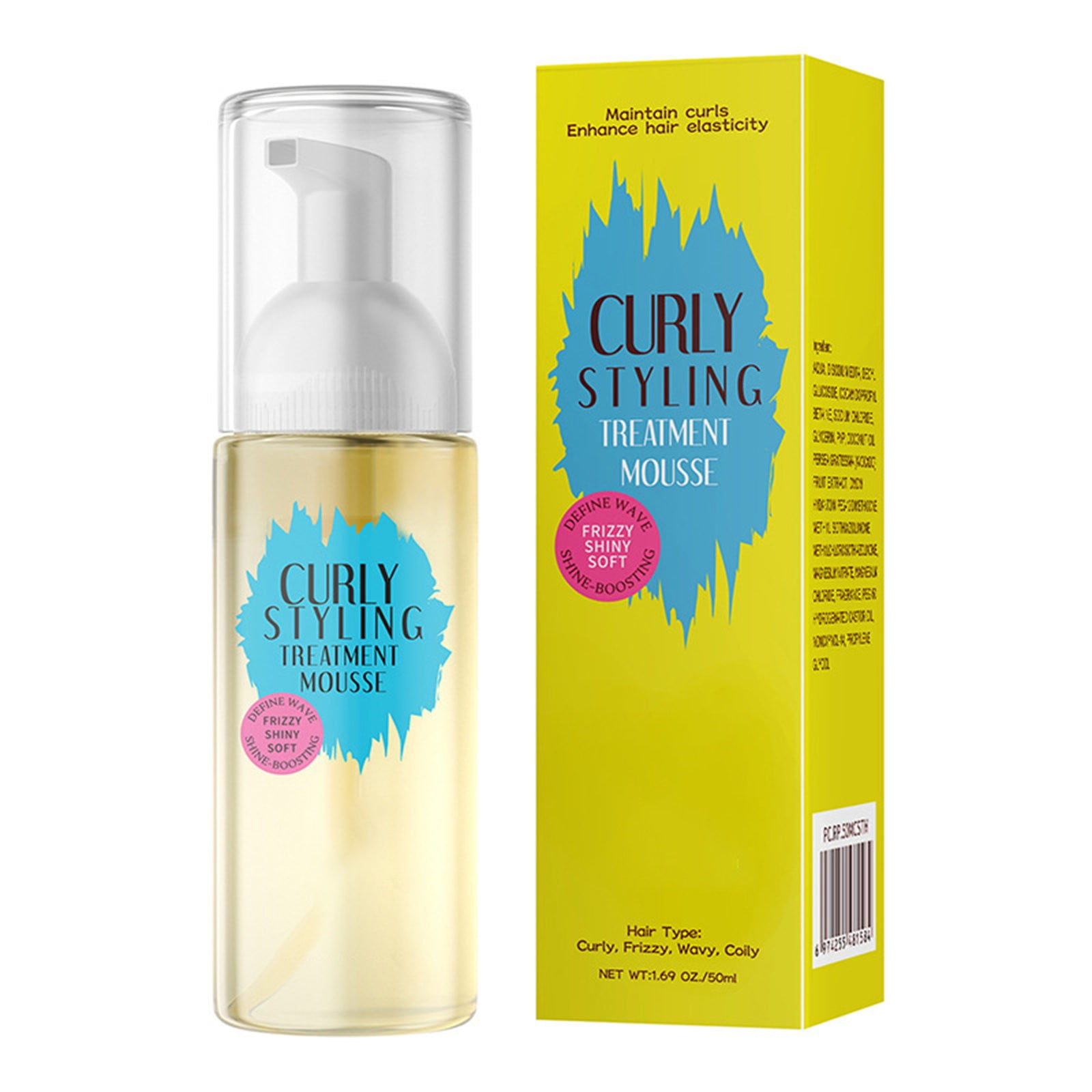 Flexible Hold Coconut Milk Curl Foam Mousses Curl Foam Mousses For