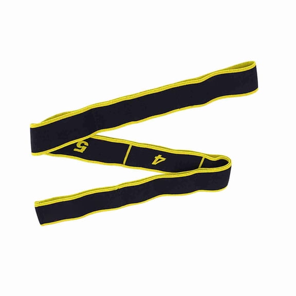 Flexible Kids Latin Dance Posture Strap, Durable 8-Loop Elastic Yoga Band for Balance and Coordination Exercises, Yellow (35.4 inches / 90 cm)