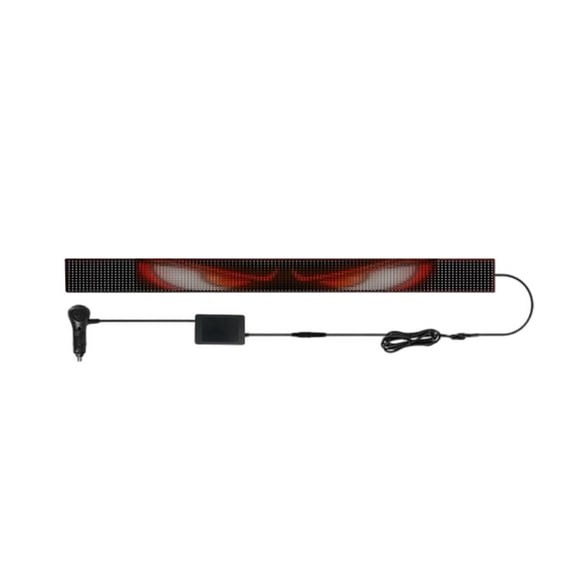 Flexible LED Display Screen Panel Car Truck Back Window Remote App Controlled Personalized Eye Light Strip 100+ Patterns Custom Animation for Vehicle Decoration