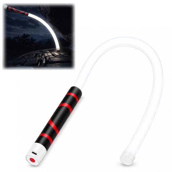 Flexible LED Flashlight, 31" Bendable Work Light with Flexible Neck, Rechargeable High-Lumen Inspection Lamp, 3 Lighting Modes for Repairs and Narrow Spaces