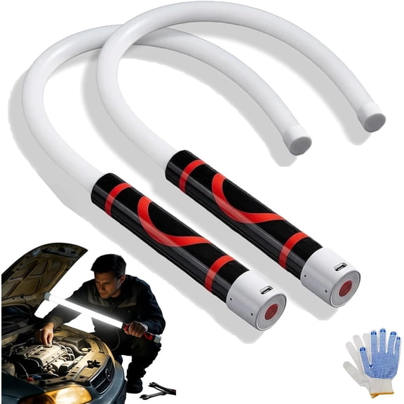 Flexible LED Flashlight Stick, Portable Bendable Mechanic Flashlight, Rechargeable Flexible Inspection Light for Automotive Repair, Engine Bay, Garage, Tight Spaces