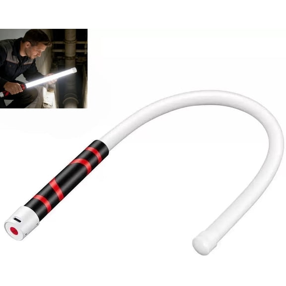 Flexible LED Light Stick 28 Inch Rechargeable Bendable Flashlight with 3 Brightness Modes for Car Repairs, Mechanical Inspection & Tight Spaces