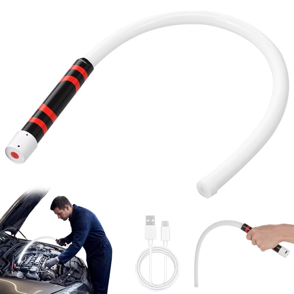 Flexible LED Work Light, 28.7" Bendable Light Strip with 3 Modes & 800LM, Rechargeable Hands-Free Inspection Light for Auto Repair, Engine Bay, Under Dashboard and Tight Spaces (USB-C Charging)