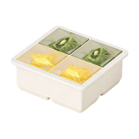Flexible Large Ice Cubes Molds Easy Releases Nontoxic Silicone For Cocktails