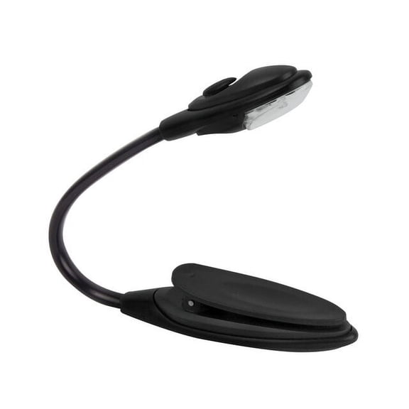 Flexible Led Book Reading Lamp, Clip Dimmer, Portable Table Desk Lamp, New Model--Black