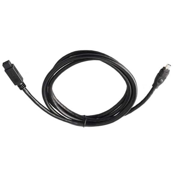 Flexible Length 1394 9Pin to 4Pin Video Cable Bidirectional Data Transfer for Video Editing and Photography