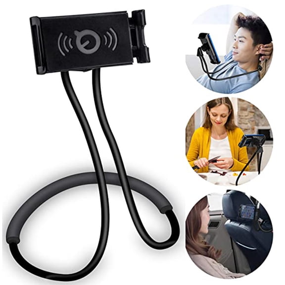 Flexible Long Arm Phone Holder, 360° Rotation, Fits 4.6-8.2inch Devices, Lightweight Design, Suitable for Car, Sofa, Kitchen & Bathroom