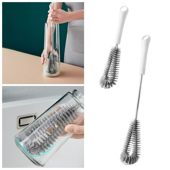 Flexible Long Bottle Cleaning Brush for Kitchen and Dining, Versatile Dilon Designed for Baby Bottles Sports Bottles Glassware Mugs and Jars