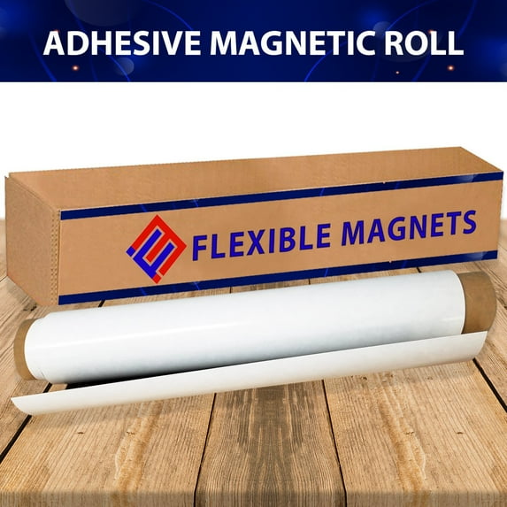 Flexible Magnet Sheet With Adhesive, Ideal for DIY Projects at Home - Office - Auto - Shop - Crafts and More!(2 ft x 1 ft, 30 mil)