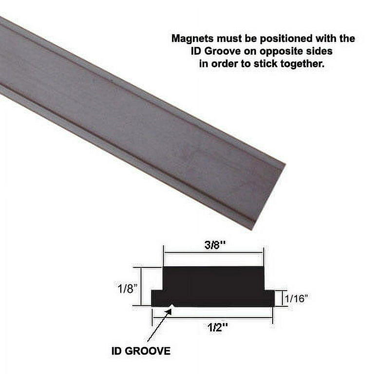 Flexible Magnetic Strip Insert for Framed Swing Shower Doors 72