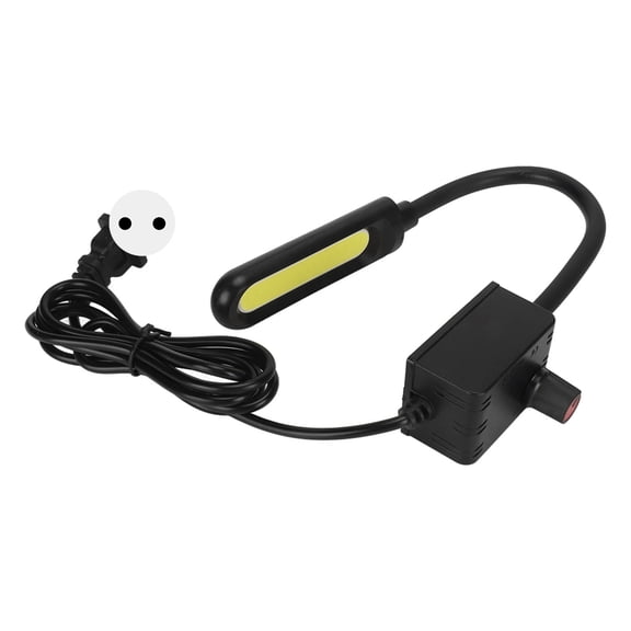 Flexible Magnetic Work Light with Soft Gooseneck and Knob Switch, Eye Protection Industrial Sewing Machine Lamp for Drill Press Lathe, 15 LED Bright COB Light (14.0 inches / 35.5 cm)