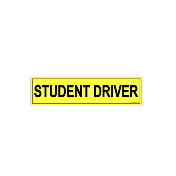 Flexible Magnets Student Driver' Magnet - Bumper Stickers for A New Driver - Car Sign by Flexible Magnets ( "12 x 3")