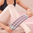 thumbnail image 1 of Flexible Massage Roller Stick - 3-Row Wolf Tooth Design for Deep Tissue Relief | Bendable Body Massager for Neck, Shoulders, Legs & Back | Lightweight Portable Muscle Recovery Tool, 1 of 4