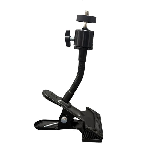 Flexible Metal Gooseneck Arm Clamp Mount For Monitors Action Cameras And Lighting 360 Degree Adjustable
