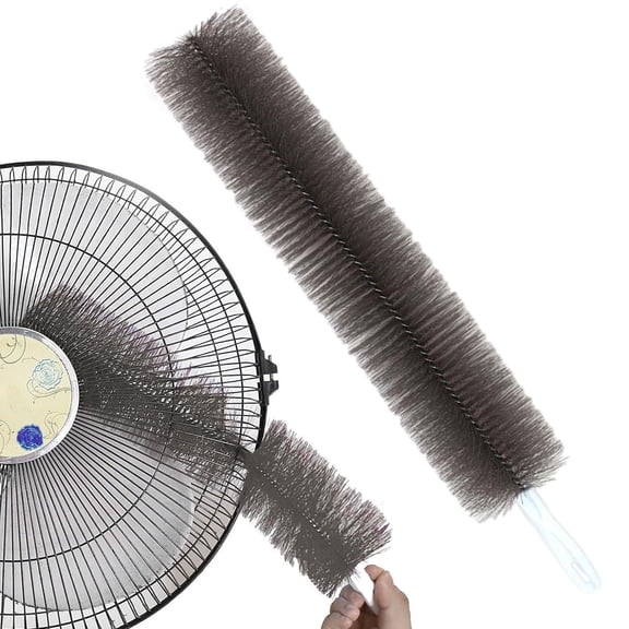 Flexible Microfiber Fan Duster Brush Reusable Washable Bendable Cleaning Tool for Ceiling and Household