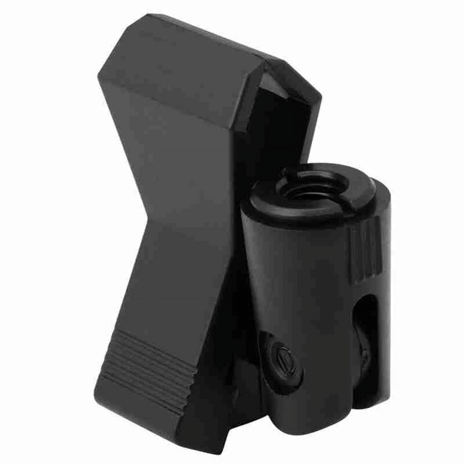 Flexible Microphone Mic Stand Accessory Plastic Clamp Clip Holder Mount Black