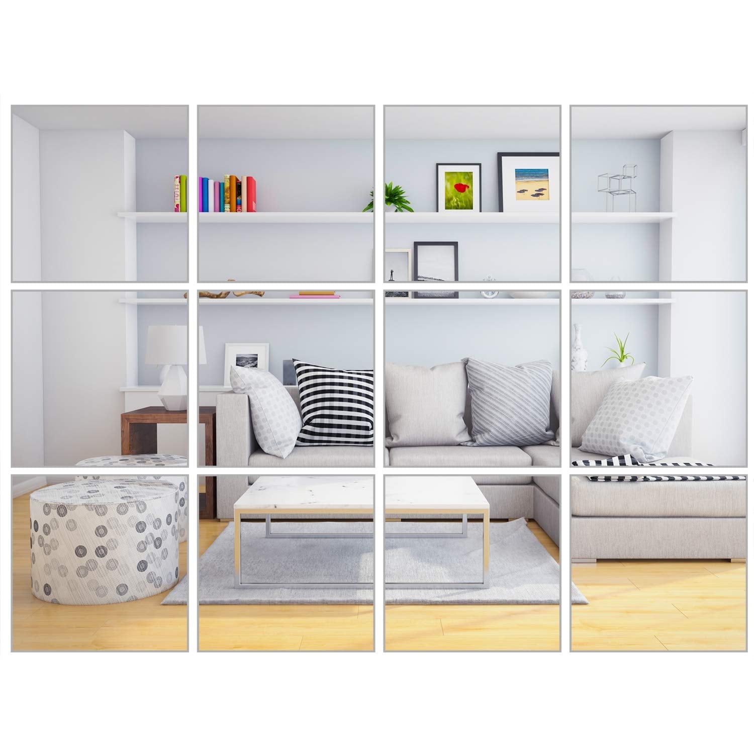 Flexible Mirror Sheets Wall Stickers, by Auchen 30 Pack