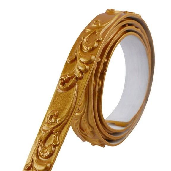 Flexible Molding Trim Wall Trim, 16.4feet Self Adhesive Peels and Stick Molding