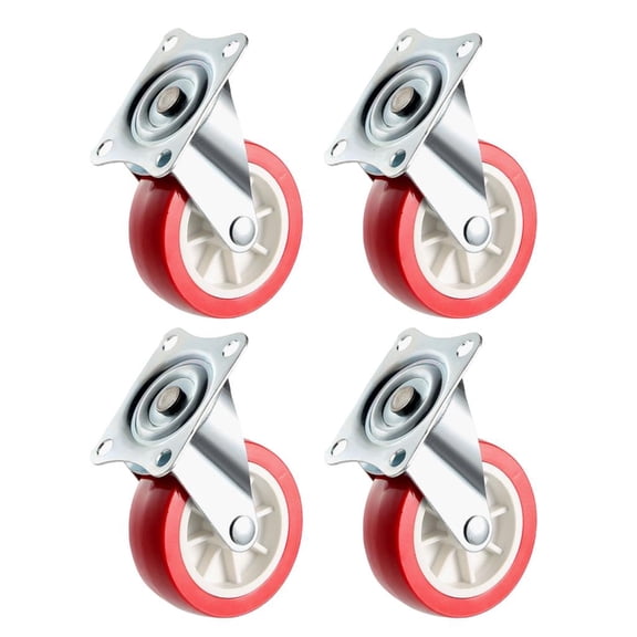 Flexible Moving Casters Wheel set multifunction Casters Wheel set Quiet Operate for Easy Transport of item on Various Fl