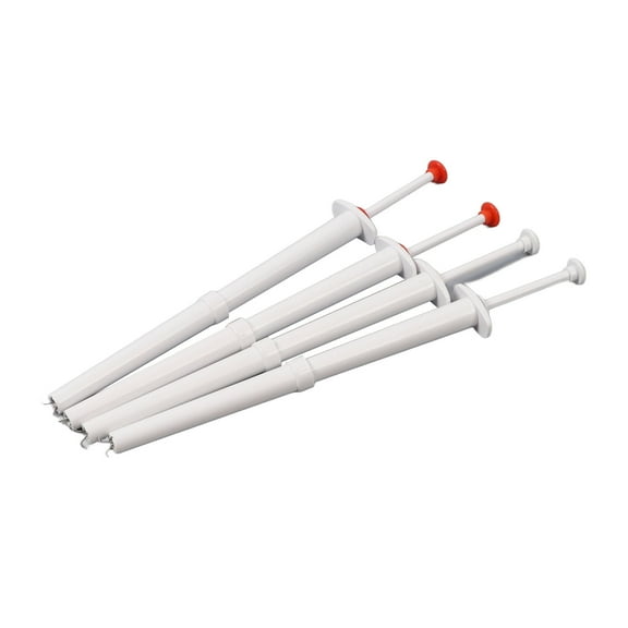 Flexible Multi-Use Pickle Picker with Claws Olive and Pepper Food Grabber Tool Pack, Red/White, 4 Count (11.4 inches / 29.0 cm)