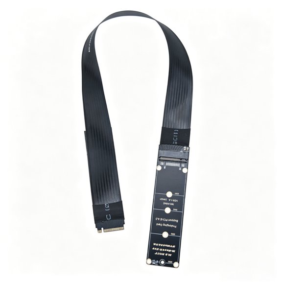 Flexible NVMe Card Extenders Cable Drive Risers Card Supports PCIe4.0 30CM Flat Ribbon Cable Fast Data Transfer