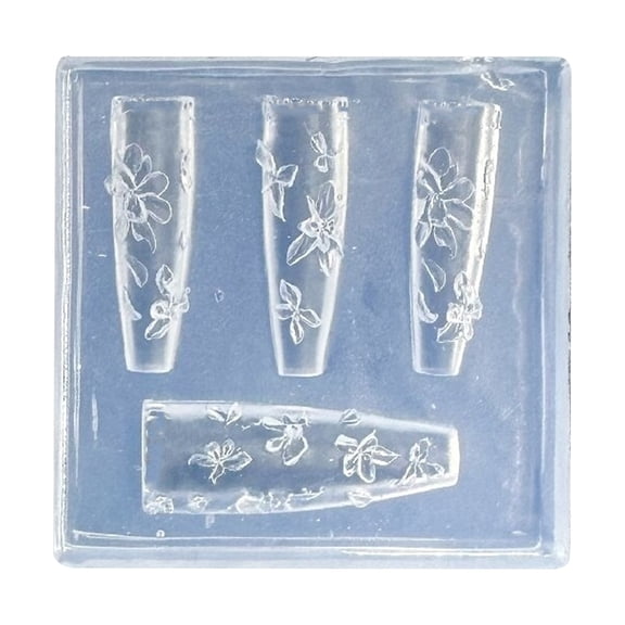 Flexible Nails Art Silicone Molds Create Flower Bowknot Charm For Professional Nails Design And Jewelry Making